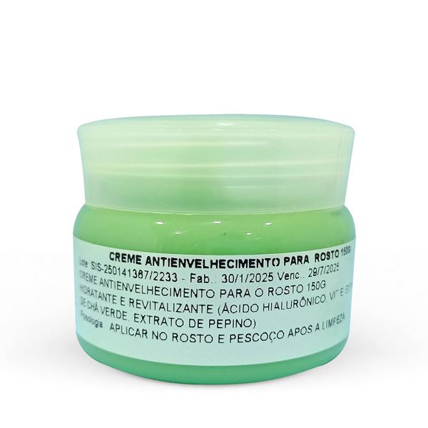 Creme Antienvelhecimento para Rosto 150g