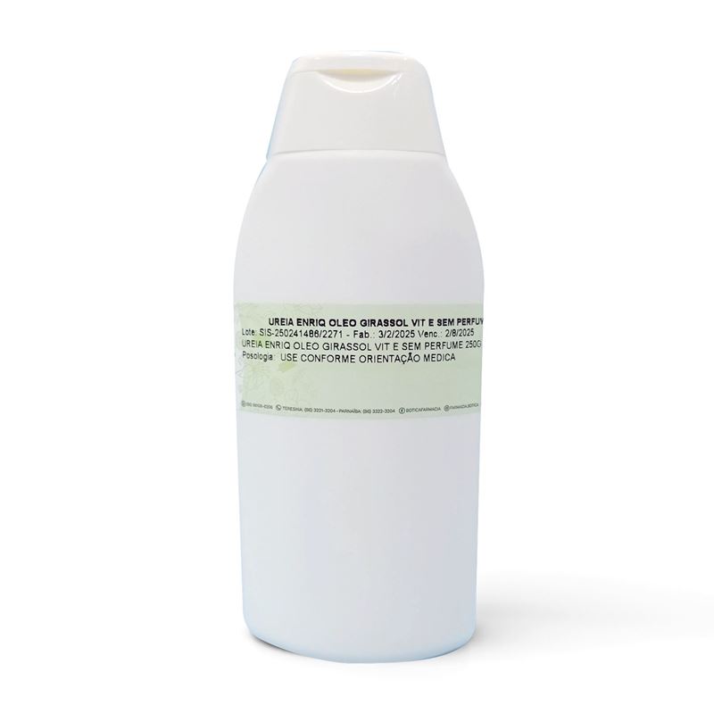 Hidratante de Ureia com Óleo de Girassol e Vitamina E (Sem Perfume) 250g