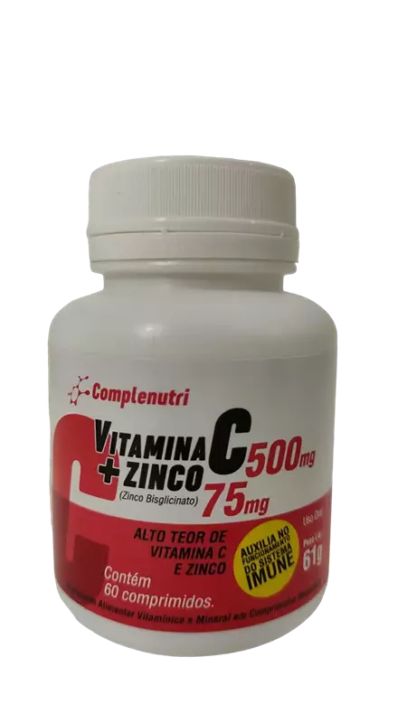 COMPLENUTRI VITAMINA C + ZINCO 60 Comprimidos 