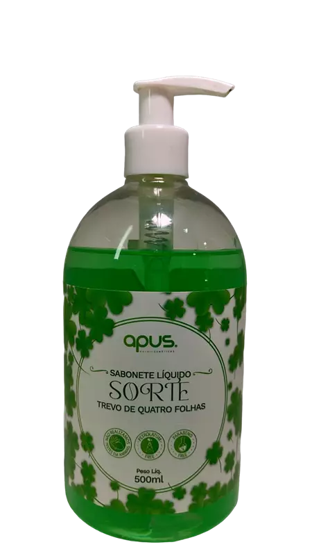 SABONETE LÍQUIDO SORTE - TREVO DE QUATRO FOLHAS � 500ML