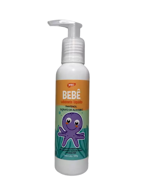 SABONETE LÍQUIDO YACI BEBÊ � 120ML