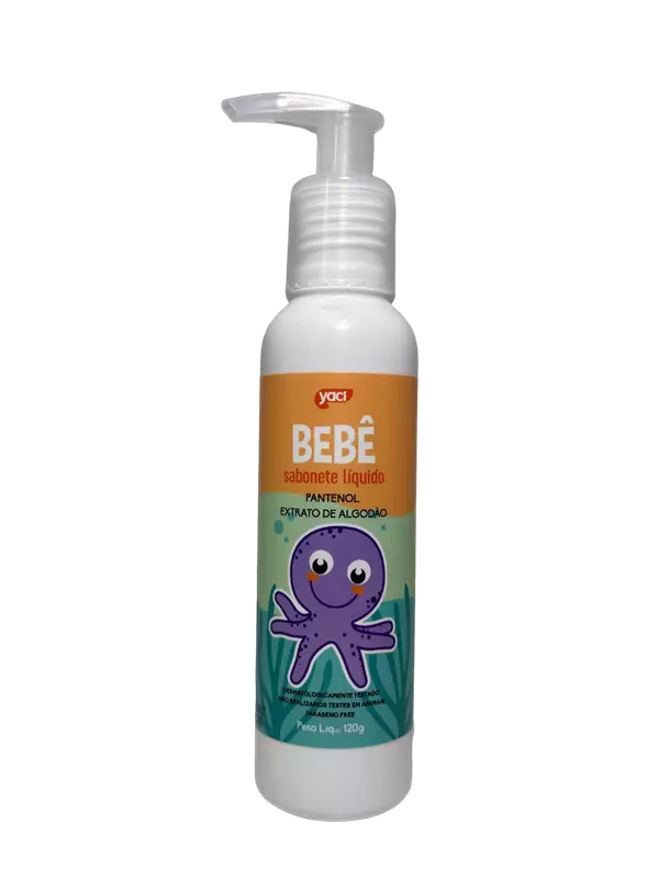 SABONETE LÍQUIDO YACI BEBÊ � 120ML