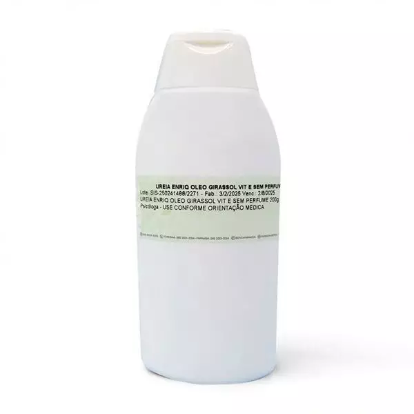 Hidratante de Ureia com Óleo de Girassol e Vitamina E (Sem Perfume) 200g