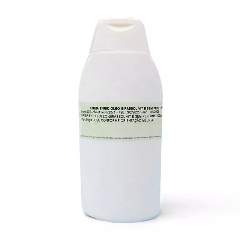 Hidratante de Ureia com Óleo de Girassol e Vitamina E (Sem Perfume) 200g